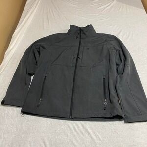 Grey Free Country softshell jacket men medium 38-40. SKU285#outdoorwear